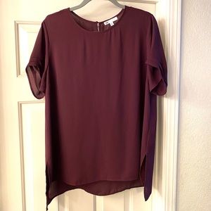 DR2 Purple High/Low Blouse